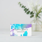 Calligrafienaam Artist voegt uw kunstwerk toe Visitekaartje (Staand voorkant)