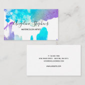 Calligrafienaam Artist voegt uw kunstwerk toe Visitekaartje (Voorkant / Achterkant)