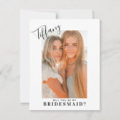 Calligrafienaam zal mijn Bridesmaid zijn | Foto (Voorkant)