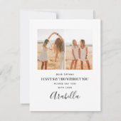 Calligrafienaam zal mijn Bridesmaid zijn | Foto (Achterkant)