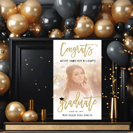 Calligrafiepenseel Schrift Foto Afstudeerfeest Spandoek