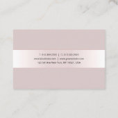 Calligrafiescript Creative Design Luxury Sjabloon Visitekaartje (Achterkant)