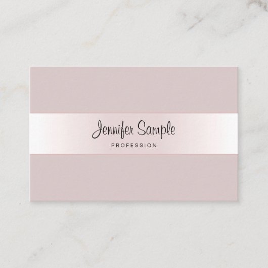 Calligrafiescript Creative Design Luxury Sjabloon Visitekaartje (Voorkant)