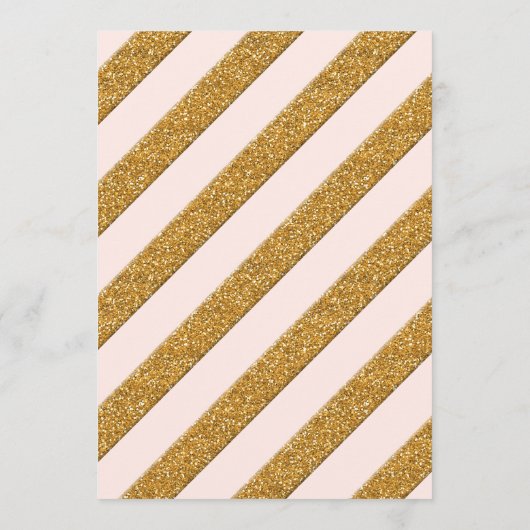 Calligrafiescript Forever in Love Gold Glitter Menu (Achterkant)