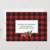 Calligrafiescript Foto Buffalo Pset Red Truck Kaart (Achterkant)