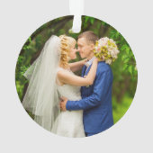 Calligrafiescript - Gehuwd en prettige bruiloft fo Ornament (achterkant)