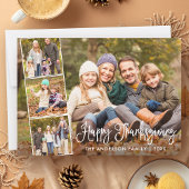 Calligrafiescript Happy Thanksgiving 4 Foto Feestdagenkaart