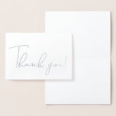 Calligrafiescript Hartelijk dank U neemt nota van  Folie Kaarten (Display)