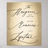 Calligrafiescript het Hangover only Wedding Sign Poster (Voorkant)