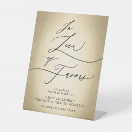 Calligrafiescript in plaats van voetballingbordje reclamebord met voetstuk