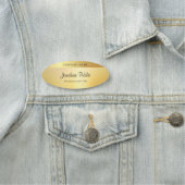 Calligrafiescript Moderne Glamor Gold-Sjabloon Naamplaatje (In situ)