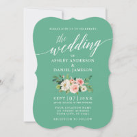 Calligrafiescript Roze White Floral Neo Mint