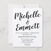 Calligrafiescript Rustic Kraft Elegant Wedding Kaart (Voorkant)
