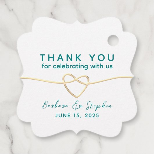 Calligrafiescript Weddenschap Bedankt Bedankjes Labels (Achterkant)