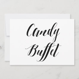 Calligrafiestijl "Snoep Buffet" Weddenschap