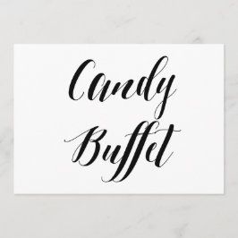 Calligrafiestijl "Snoep Buffet" Weddenschap
