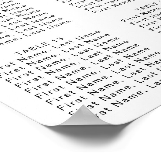 Calligrafiesurft voor zwarte en grijze bruiloft poster (Hoek)