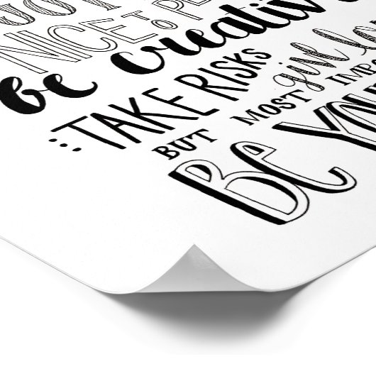 Calligrafietoewijzing Poster (Hoek)