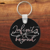 Calligrafisch Citaat Eenvoudige oneindige zinloze  Sleutelhanger (Voorkant)
