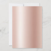 Calligrafisch Roos Gold Glitter Weddenfoto Kaart (Achterkant)