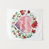 Calligrafisch Script Verbazingwekkend Moederdag Ha Wandkleed (Voorkant (horizontaal))