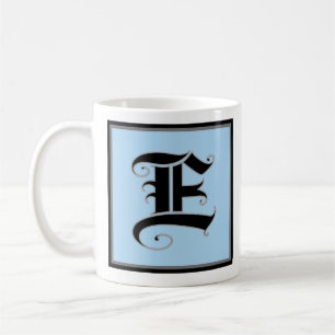 Calligrafische hoofdletter E Koffiemok