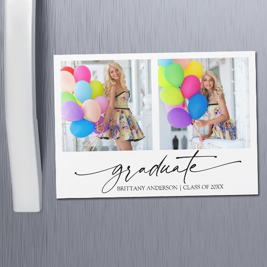 Calligrafische inkt 2 Foto Afstuderen Magnet Kaart