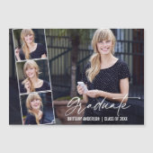 Calligrafische inkt 4 Foto Afstuderen Magnet Kaart (Voorkant)