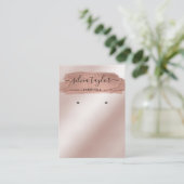 Calligrafische kunst moderne verouderingskaart visitekaartje (Staand voorkant)