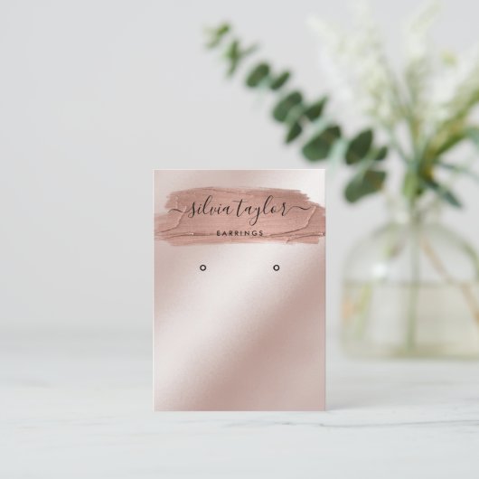 Calligrafische kunst moderne verouderingskaart visitekaartje (Staand voorkant)