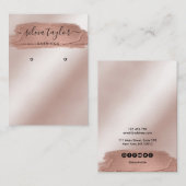 Calligrafische kunst moderne verouderingskaart visitekaartje (Voorkant / Achterkant)