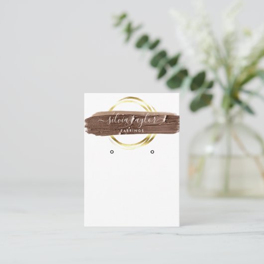 Calligrafische kunst moderne verouderingskaart visitekaartje (Staand voorkant)