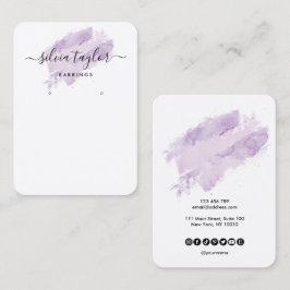 Calligrafische kunst Veroorzaagde lavender van de  Visitekaartje