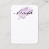 Calligrafische kunst Veroorzaagde lavender van de  Visitekaartje (Voorkant)