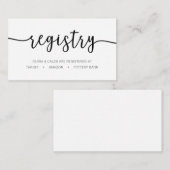 Calligrafische registerkaart informatiekaartje (Voorkant / Achterkant)