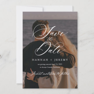 Calligrafische Save the Date Kaart