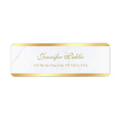 Calligrafische scripttekst Elegante moderne Sjablo Etiket (Voorkant)