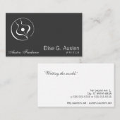 Calligrafische vulpen visitekaartje (Voorkant / Achterkant)