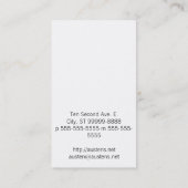 Calligrafische vulpen visitekaartje (Achterkant)