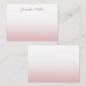 Calligraphed Script Name Roos Gold Elegant Notitiekaartje (Voorkant / Achterkant)