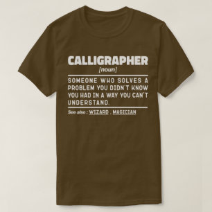 Calligrapher zelfstandig naamwoord definitie kalli t-shirt