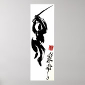 calligraphie Ninja Poster (Voorkant)