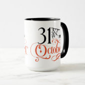 Calligraphy 31 October Spider Hallowen Mok (Voorkant rechts)