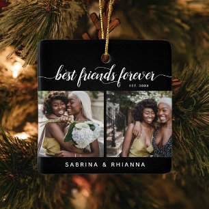 Calligraphy Beste Vrienden Voor Altijd 4 Fotocolla Keramisch Ornament
