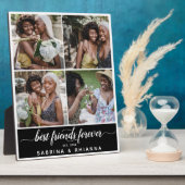 Calligraphy Beste Vrienden Voor Altijd Foto Collag Fotoplaat (Zijkant)