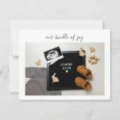 Calligraphy Bundle of Joy Baby Announcement Card Bedankkaart (Voorkant)