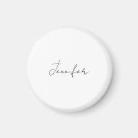 Calligraphy Elegant Black White Plain Simple Name