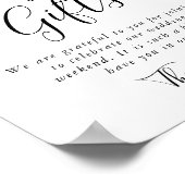 Calligraphy formeel kaarten- en cadeaubord poster (Hoek)