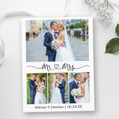 Calligraphy Hart Trouw 4 Foto Dank U Briefkaart