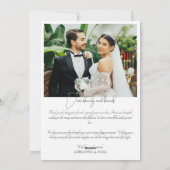 Calligraphy Married and Merry Gingerbread Brown Feestdagenkaart (Achterkant)